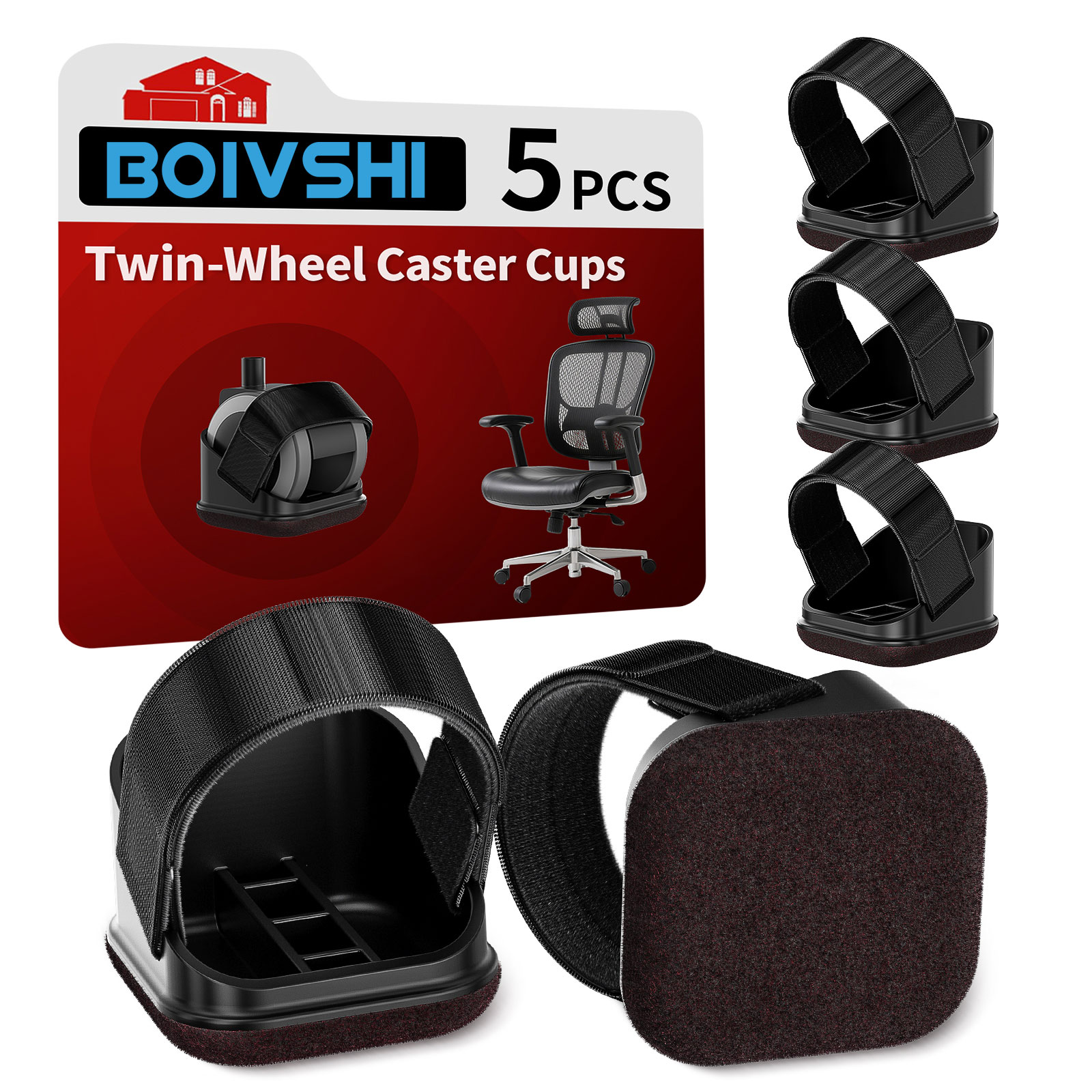 Work Office Furniture - 5 adet sandalye bacak koruyucuları ofis