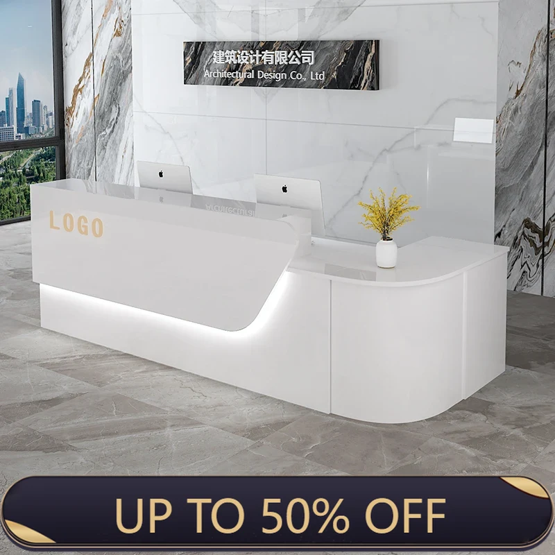 Office Furniture Bali - Depolama Lüks Resepsiyon Masası Kıdemli Özel