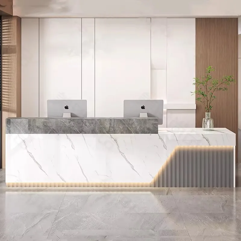 Office Furniture Bali - Modern Lüks Resepsiyon Masaları İskandinav Ofis