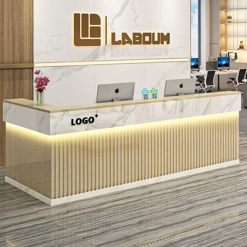 Office Furniture Bali - c13-Estetik Modern Resepsiyon Masası Lüks Trendy
