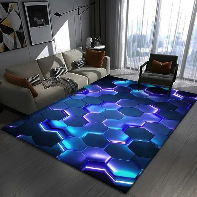 Göz alıcı 3D Geometrik Halı Bü - Chair Mat Hard Floor incelemesi ve fiyatı