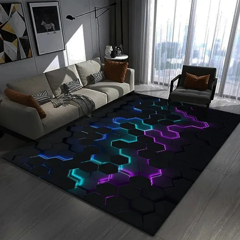 Göz alıcı 3D Geometrik Halı Bü - Chair Mat Hard Floor incelemesi ve fiyatı