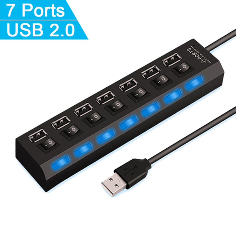 7 Port USB 2.0 Hub Splitter Di - Office Supply Cart incelemesi ve fiyatı